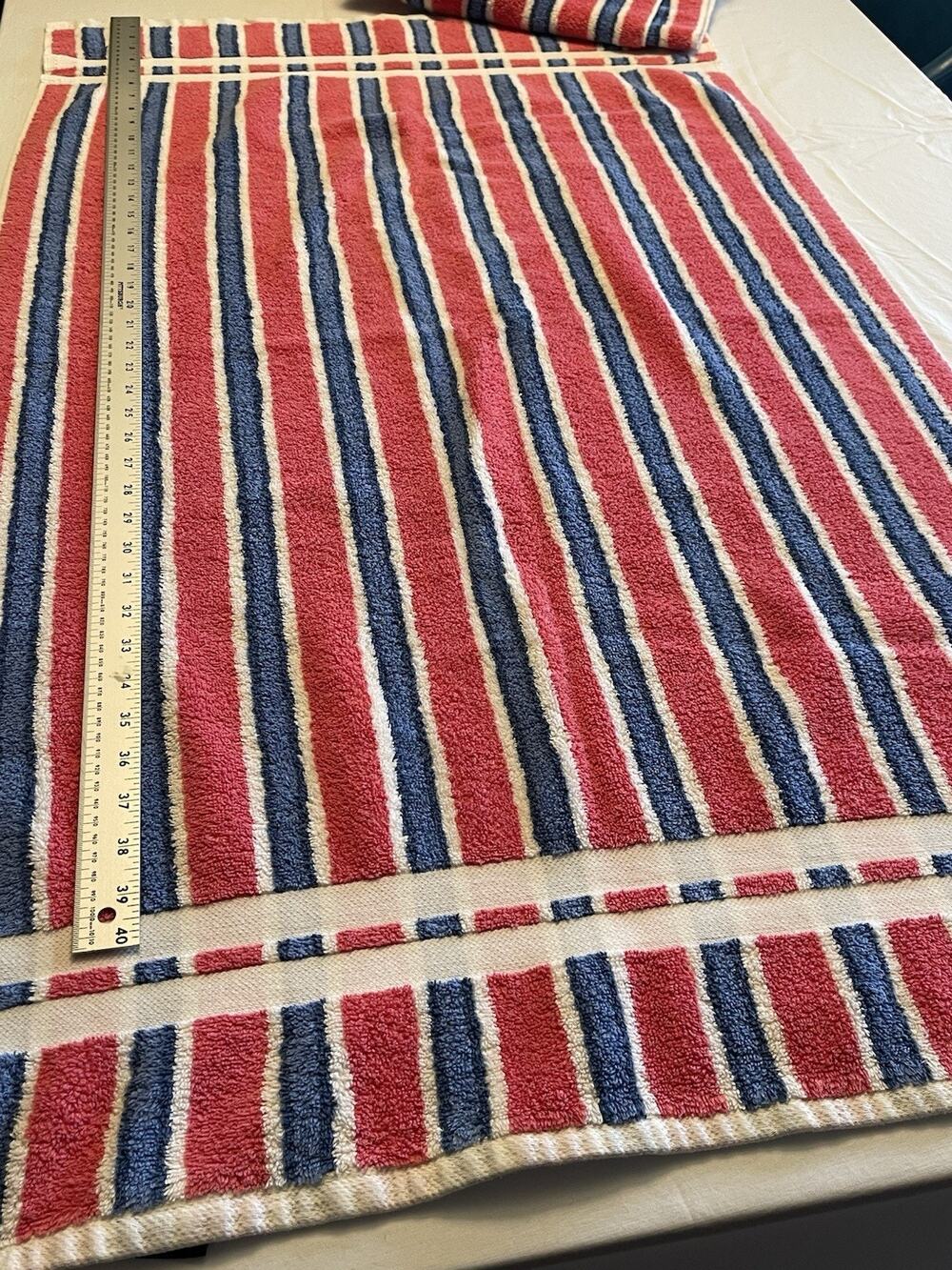 Ralph Lauren Bath Towels, Vintage 1990S Americana Flag Stripe Set Of Two